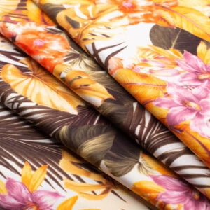 Crepé sin torsión tropical