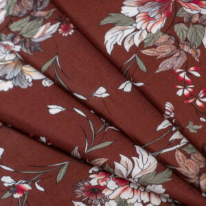 Viscosa claveles granate