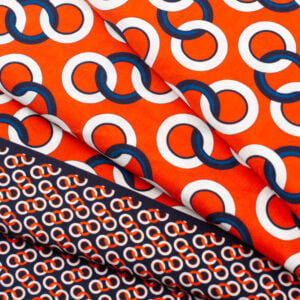 Punto seda greca aros enlazados