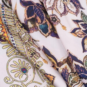 Satén flores bizantinas